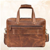 Aaron Leather Goods - Premium Tan Leather Office Bag - Aaron Leather Goods