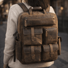 Alexander Leather Backpack - Cedar - Aaron Leather Goods