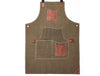Turin Waxed Canvas Apron - Pickle Green - Aaron Leather Goods