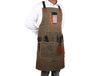Turin Waxed Canvas Apron - Pickle Green - Aaron Leather Goods
