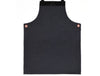 Serena Suede Apron - Raven Black - Aaron Leather Goods