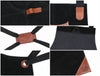 Serena Suede Apron - Raven Black - Aaron Leather Goods