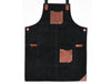 Serena Suede Apron - Raven Black - Aaron Leather Goods