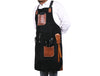 Serena Suede Apron - Raven Black - Aaron Leather Goods