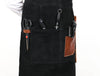Serena Suede Apron - Raven Black - Aaron Leather Goods