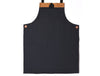 Serena Suede Apron - Tawny Brown - Aaron Leather Goods