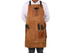 Serena Suede Apron - Tawny Brown - Aaron Leather Goods
