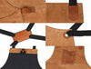 Serena Suede Apron - Tawny Brown - Aaron Leather Goods