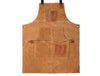 Serena Suede Apron - Tawny Brown - Aaron Leather Goods