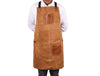 Serena Suede Apron - Tawny Brown - Aaron Leather Goods