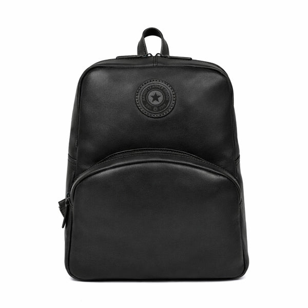 Black Leather Backpack for Work, Travel & Everyday Use - Aaron Leather Goods