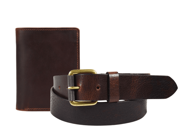Garland Leather Belt & Wallet Gift Combo - Aaron Leather Goods