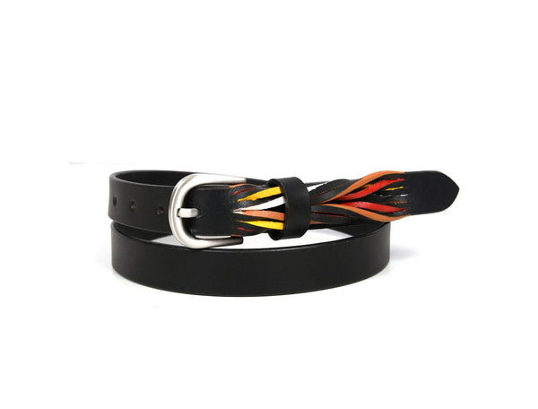 Tucson Leather Belt - Chestnut - Aaron Leather Goods