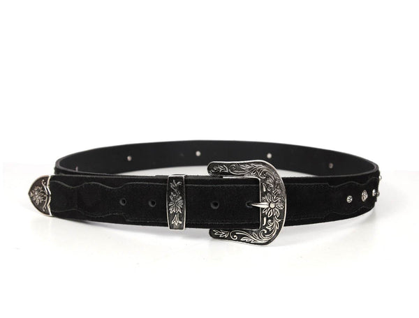 Nome Leather Belt - Black - Aaron Leather Goods