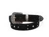 Nome Leather Belt - Black - Aaron Leather Goods