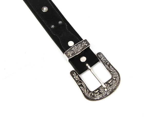 Nome Leather Belt - Black - Aaron Leather Goods