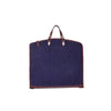 Blue Canvas & Brown Leather Garment Bag - Aaron Leather Goods
