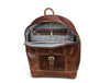 Sagunto Leather Backpack - Walnut Brown - Aaron Leather Goods