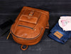 Sagunto Leather Backpack - Caramel Brown - Aaron Leather Goods