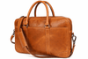 Classic Leather Briefcase – Premium Handcrafted Office Bag - Aaron Leather Goods Inc