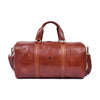 Classic Leather Duffle Bag with Shoulder Strap - Aaron Leather Goods