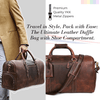 Leather Travel Duffel Bag: Versatile Father's Day Gift - Aaron Leather Goods - Aaron Leather Goods