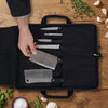 Durable Canvas Chef Knife Storage & Carry Case - Aaron Leather Goods