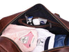 Bordeaux Leather Duffle Bag – Walnut Brown - Aaron Leather Goods