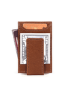 Sestao Leather Minimalist Money Clip Wallet - Merlot - Aaron Leather Goods