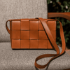 Cieza Sling Bag - Caramel Brown ( Upcycled Leather ) - Aaron Leather Goods