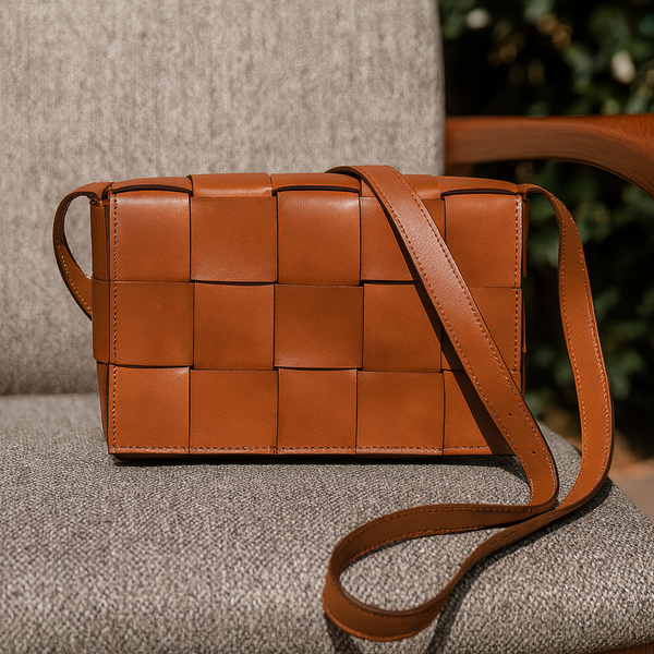 Cieza Sling Bag - Caramel Brown ( Upcycled Leather )