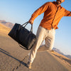 Handcrafted Black Leather Gym & Travel Duffle Bag - Aaron Leather Goods Inc