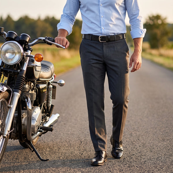 Handcrafted Genuine Black Leather Belt for Men – Classic Full Grain Leather Dress & Casual Belt with Premium Gift Box - Aaron Leather Goods Inc