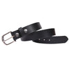Handcrafted Genuine Black Leather Belt for Men – Classic Full Grain Leather Dress & Casual Belt with Premium Gift Box - Aaron Leather Goods Inc