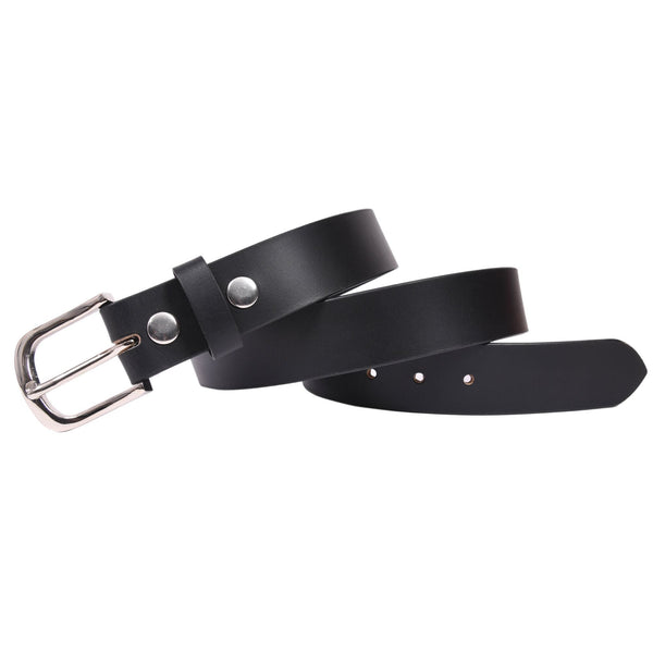 Handcrafted Genuine Black Leather Belt for Men – Classic Full Grain Leather Dress & Casual Belt with Premium Gift Box - Aaron Leather Goods Inc