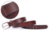 Handcrafted Genuine Dark Brown Leather Belt for Men – Premium Full Grain Leather Dress & Casual Belt with Gift Box - Aaron Leather Goods Inc