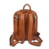 Handcrafted Genuine Leather Minimalist Backpack - Tan - Aaron Leather Goods Inc