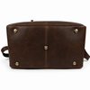 Hard Wax Leather Weekender Duffel Bag – Vintage Travel Holdall - Aaron Leather Goods Inc