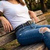 Homer Leather Belt - Ravan Black - Aaron Leather Goods Inc