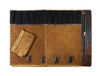 Tuscania Leather Knife Roll - Walnut Brown - Aaron Leather Goods