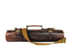 Tuscania Leather Knife Roll - Walnut Brown - Aaron Leather Goods