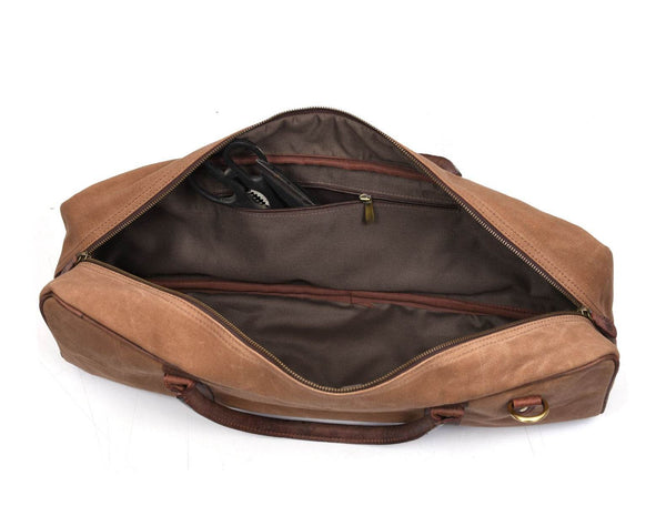 Malaga Canvas Knife Bag - Coffee - Aaron Leather Goods
