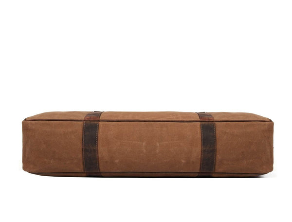 Malaga Canvas Knife Bag - Coffee - Aaron Leather Goods