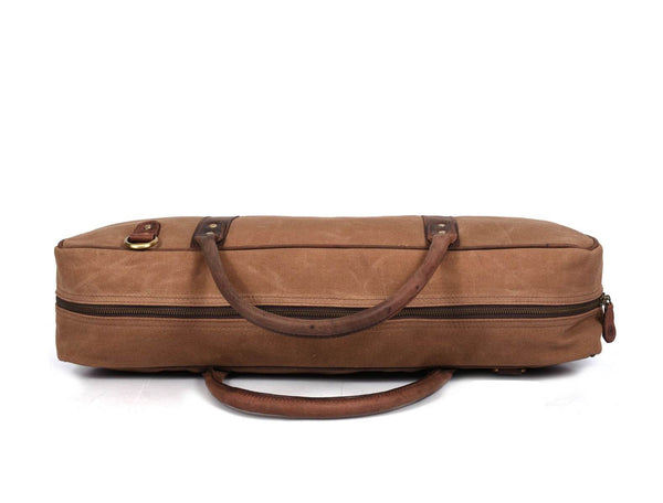 Malaga Canvas Knife Bag - Coffee - Aaron Leather Goods