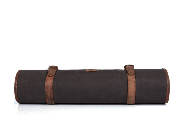 Malaga Canvas Knife Roll - Grey - Aaron Leather Goods