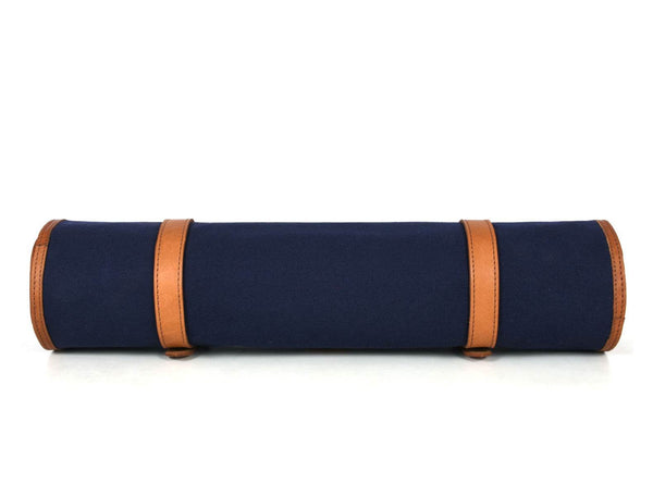 Malaga Canvas Knife Roll - Cobalt Blue - Aaron Leather Goods