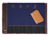 Malaga Canvas Knife Roll - Navy Blue - Aaron Leather Goods