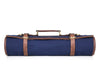 Malaga Canvas Knife Roll - Navy Blue - Aaron Leather Goods