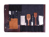 Vendome Canvas Knife Roll & Bag Combo - Grey - Aaron Leather Goods