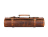 Vicenza Leather Knife Roll - Caramel Brown - Aaron Leather Goods